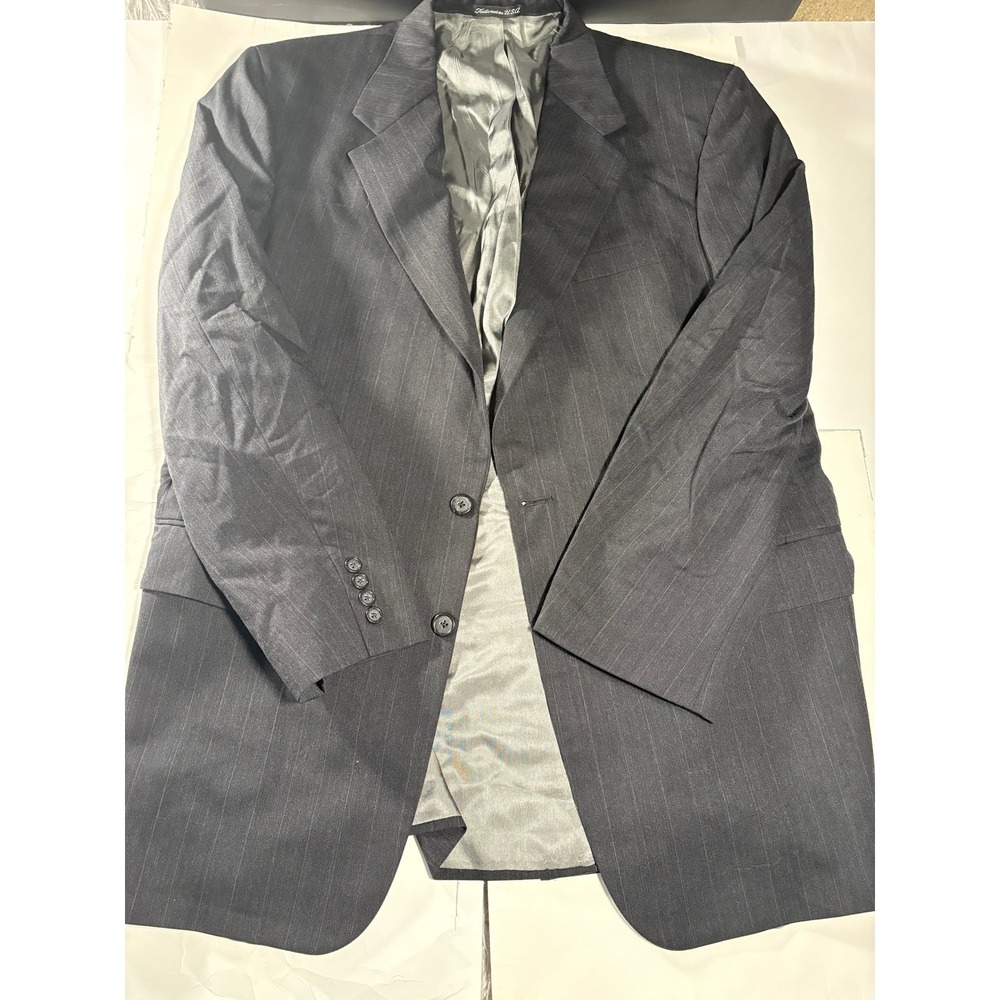 Tom James Executive‎ Collection 100% Wool Blazer Sport Coat Navy 2 Button 46R